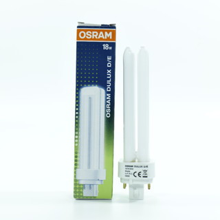 หลอดตะเกียบ 18W OSRAM Dulux D/E 2P 18W/840 Cool White ขั้ว G24q-2 หลอดตะเกียบ 18W 4PIN