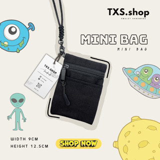 กระเป๋าคล้องคอ mini bag กระเป๋าใส่เหรียญ กระเป๋าใส่บัตร กระเป๋าห้อยคอ