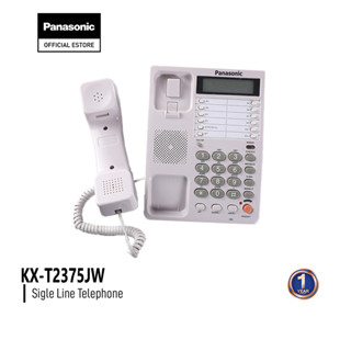 Panasonic Single Line KX-T2375JW โทรศัพท์บ้านแบบมีสาย โทรศัพท์บ้านสำนักงาน โทรศัพท์บ้าน จอแสดงผล LEDสมุดโทรศัพท์,พลักแอน