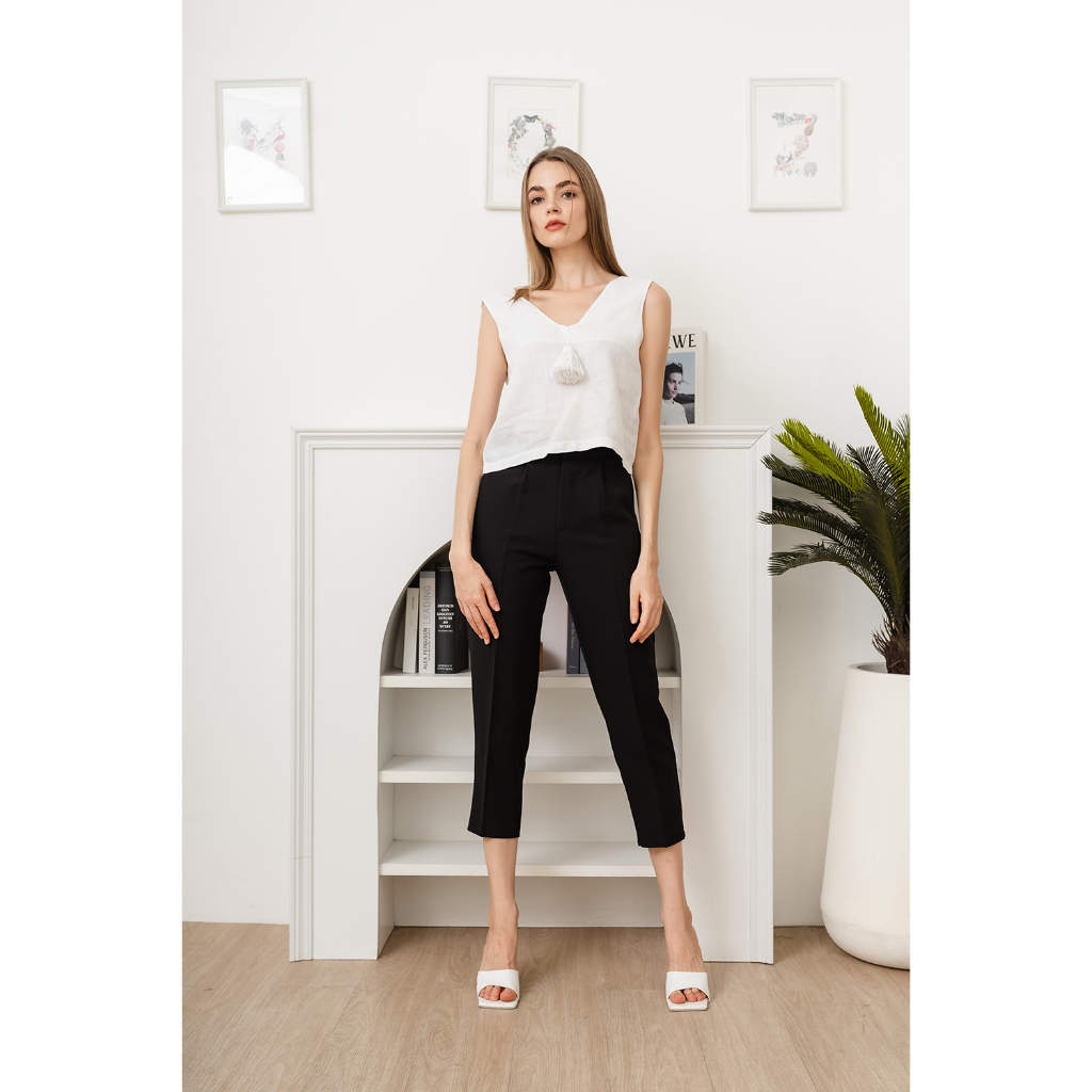 AB SKINNY กางเกง 9 ส่วน ใส่ทำงาน ใส่เที่ยว เอวสูง - รูปที่ 4