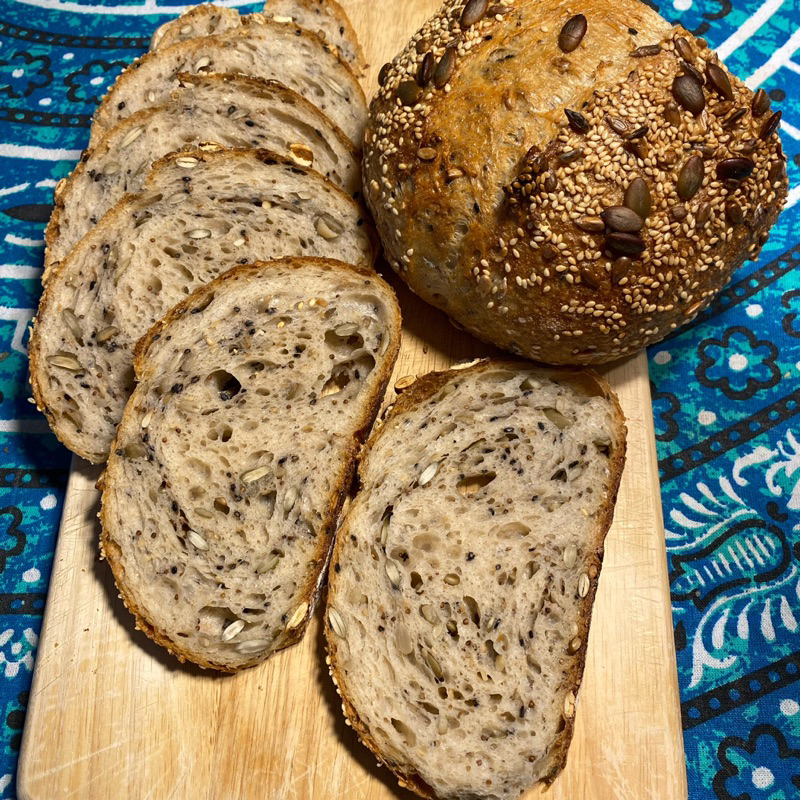Sourdough seeds ธัญพืช 6 ชนิดแน่นๆ นน.หลังอบ 600g.