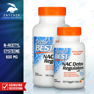 [พร้อมส่ง] Doctors Best, NAC Detox Regulators 600 mg ดอกเตอร์เบส N-Acetyl Cysteine Selenium แนค ซีลีเนียม