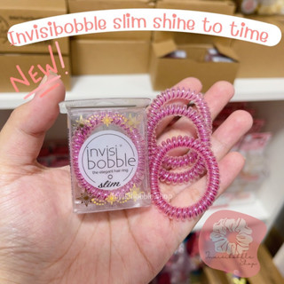 (แบ่งขาย/ยกกล่อง) Invisibobble slim  สี time to shine