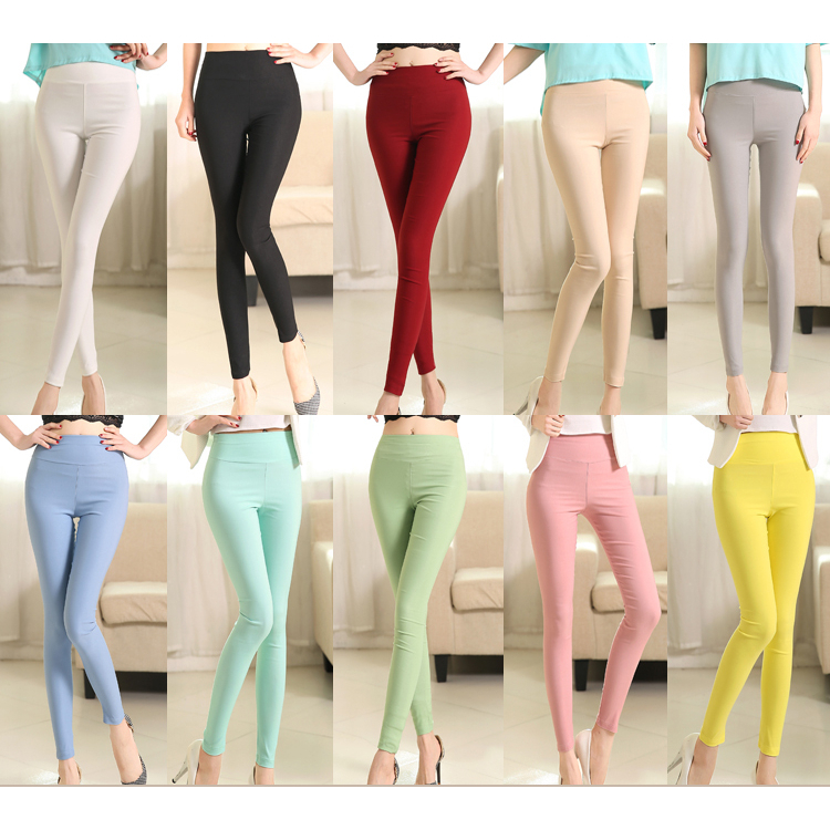 กางเกงสกินนี่เอวสูง ขอบเอวเรียบ กางเกงขายาว ลดราคา (01)**ลดล้างสต๊อกราคาต่ำกว่าทุน ไม่รับคืนสินค้าทุกกรณี