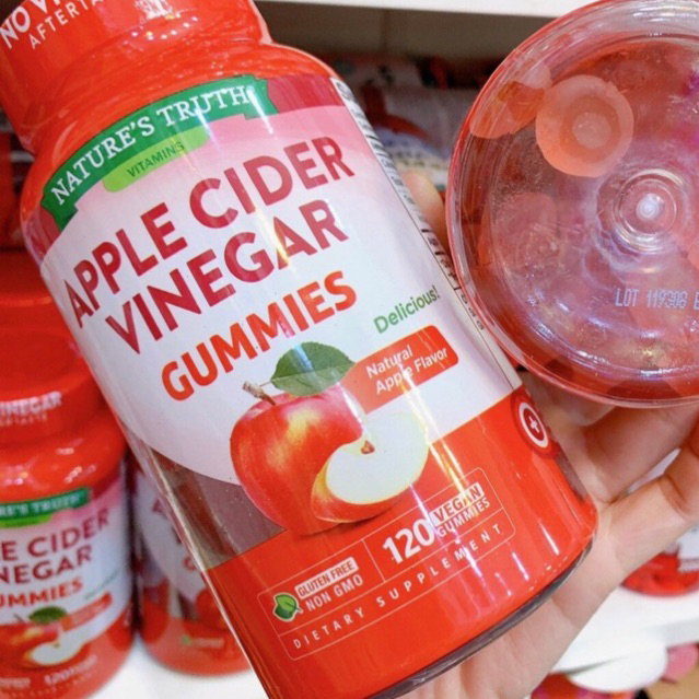 Nature's Truth Apple Cider Vinegar Gummies กัมมี่ 120 เม็ด Exp.12/25