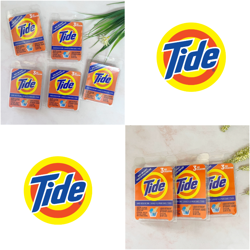 [Tide®] Hand Wash in Sink Packs 3X4.5 ml น้ำยาซักผ้า สบู่เหลวขนาดพกพา สบู่เหลว