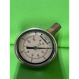 NUOVA FIMA" Pressure gauge เกจวัดแรงดัน 0-10bar ขนาดหน้าปัด 2.5"  เกลียวลงล่าง1/4" NPT  แบบแห้ง