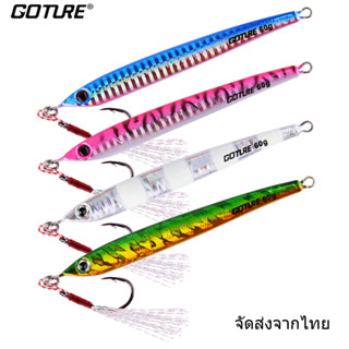 GOTURE เหยื่อตกปลา เหยื่อปลอม เหยื่อVIBหัวเบ็ดจิ๊ก ขนาด60g/80g นำเข้า อุปกรณ์ตกปลา