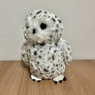 ตุ๊กนกเค้าแมวหิมะ นกเค้าหิมะ (Snowy owl) ตุ๊กตานกฮูกสีขาว ฮูกขาว ฮูก  ตุ๊กตานกฮูกเหมือนจริงสีขาว ตุ๊กตานกฮูก Male Snowy