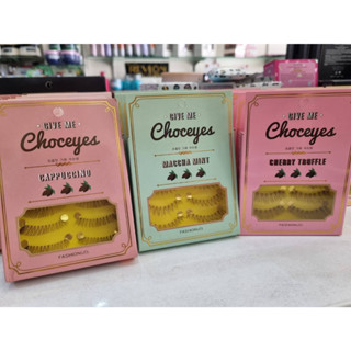 Choceyes -ขนตาปลอมแพคคุ่ เนื้อสัมผัสเบาบาง เหมือนขนตาจริงไม่ระคายเคืองตา กล่องละ 5 คุ่ ระบุลายก่อนสั่งซื้อ