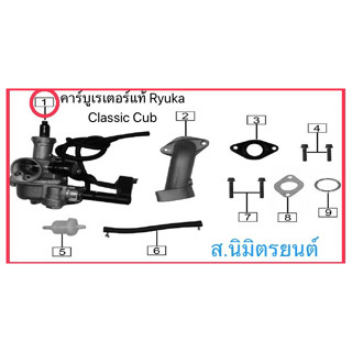 คาร์บูเรเตอร์แท้ RYUKA CLASSIC CUB