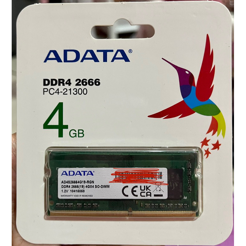 ADATA Ram DDR4 4GB 2666  MHz.