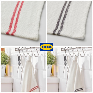 ผ้าเช็ดจาน  สีแดง/สีน้ำเงิน ขนาด 45x60 ซม. สินค้า IKEA แท้ 100%