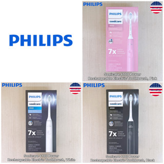 Philips® Sonicare 4100 Power Rechargeable Electric Toothbrush ฟิลิปส์ แปรงสีฟันไฟฟ้า แบบชาร์จไฟได้