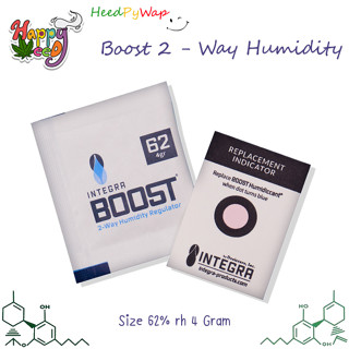 (ส่งไว) Boost 2 - way 62% rh 4 / 8 / 67 Gram Integra Boost 62%55% ซองควบคุมความชื้น ซองบ่มสมุนไพร ขนาด  4, 8 และ 67 กรัม