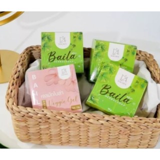 (เซต.คู่.ได้ 2 ชิ้น)เจลผักใบล่า+สบู่ ใบล่าBaila Veggie gel ของแท้ 100%