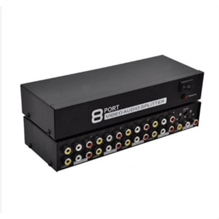 กล่องแปลงสัญญาณ AV Mt-108av 8 Port Video Audio Splitter 1 in 8 Out Av Divider Rca Splitter.