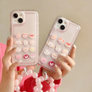 เคสไอโฟน สําหรับ iPhone 11 13 14 12 Pro Max 7 8 SE Plus XR X XS 6 เคสโทรศัพท์มือถือ น่ารัก สัตว์ขนาดเล็ก เคส Case