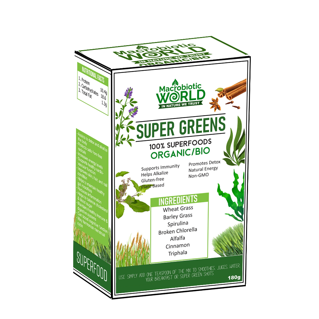 Organic/Bio Protein / Super Greens Superfood 100% | 180g