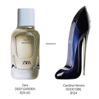 น้ำหอมซาร่า zara deep garden น้ำหอมผู้ดี กลิ่นคล้ายแบรนด์ดัง ขนาด 100 ml และ30ml