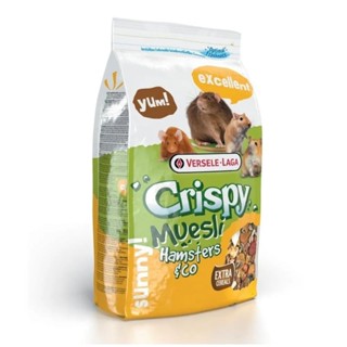 Crispy - Muesli Hamsters ขนาด400กรัม อาหารแฮมเตอร์คริสปี้เพิ่มธัญพืช สำหรับแฮมเตอร์ทุกสายพันธุ์