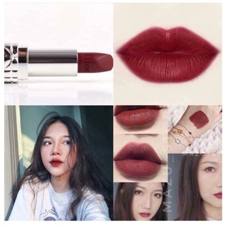 Beauty-Siam แท้ทั้งร้าน !! แบ่งขายลิปสติก ROUGE DIOR สี 964 AMBITIOUS MATTE ขนาด 0.5 กรัม พร้อมแปรงทาลิป