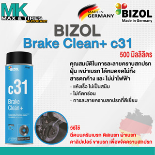 น้ำยาทำความสะอาดเบรค BIZOL Brake Clean +c31 500ml.