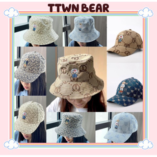 ✨หมวกหมี✨ TTWN Bear เเบรนด์เเท้ ทรง bucket เเละ เเก๊ป ✨พร้อมส่ง✨