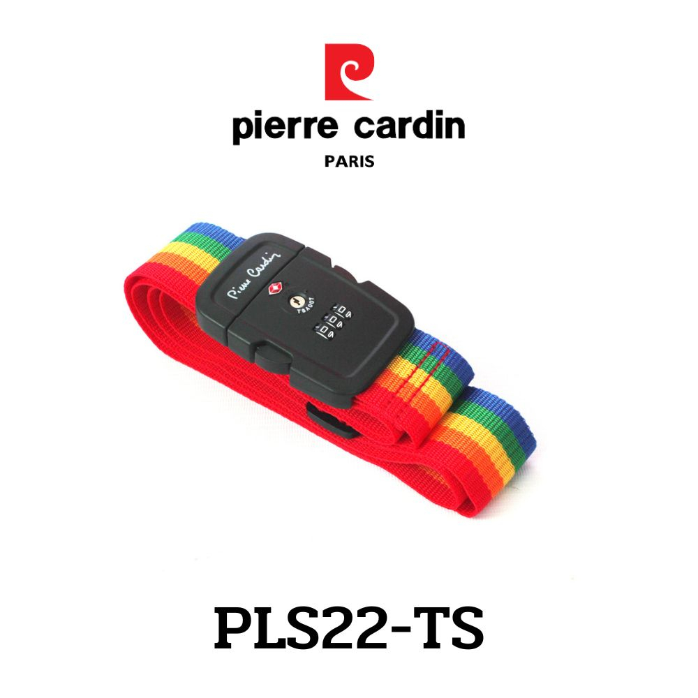 Pierre Cardin สายรัดกระเป๋าเดินทาง แบบคาดรอบทิศ TSA มาตรฐานพร้อมรหัสล็อค รุ่น PLS22-TS