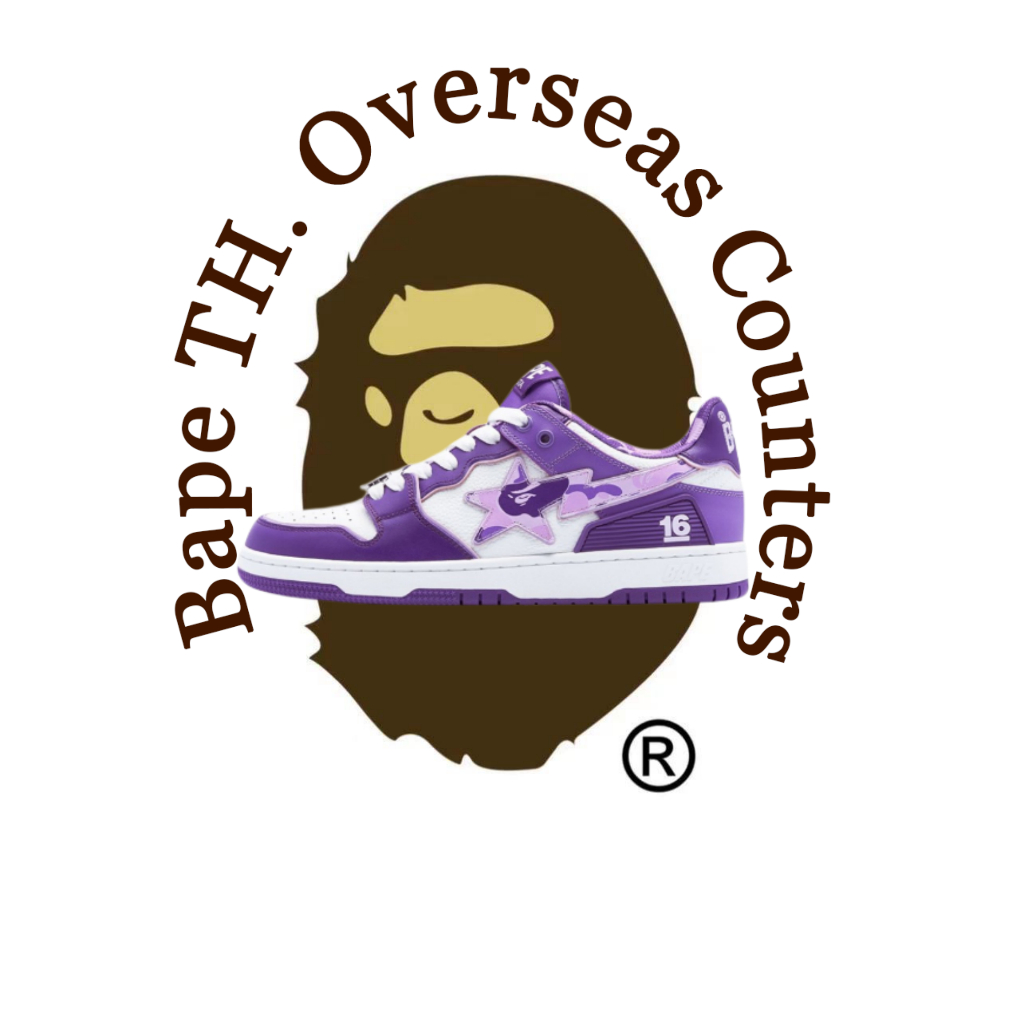 A BATHING APE SK8 Leather Low top Lace up Fashion Board Shoes Women's Purple Taiwan, China 16th Anni