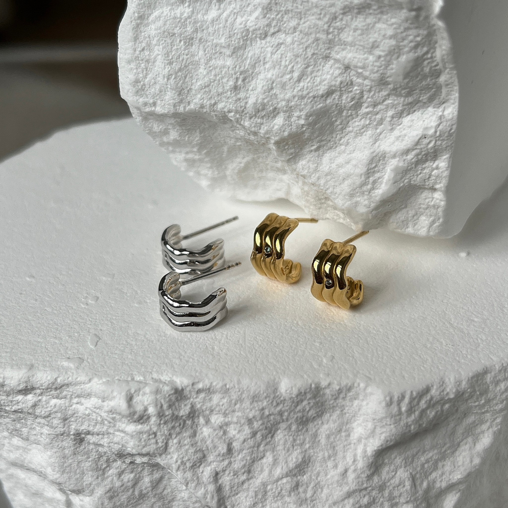 grumpy, kombu earrings (ราคาต่อคู่/price per piece)