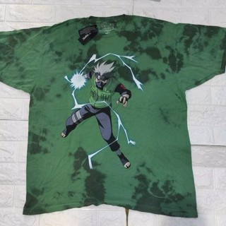 เสื้อยืด ANIME Naruto (Kakashi Hatake มัดย้อม ทรงoversizeลิขสิทธิ์แท้ปี2021