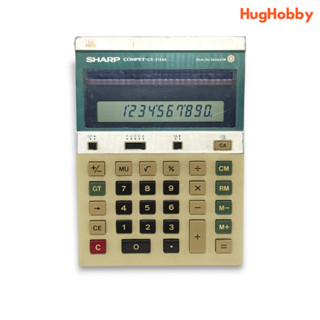 Vintage 1982 Sharp COMPET CS-2124A Solar Cell Calculator 12 Digit [Used]