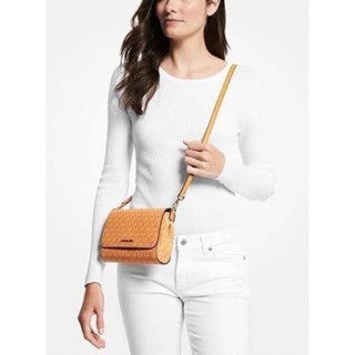 👛MICHAEL MICHAEL KORSMedium Logo Convertible Crossbody Bag สี honey comb multi