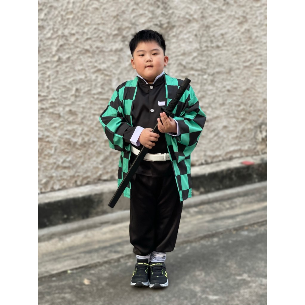 เสื้อคลุมพิมพ์ลายทันจิโร่ ดาบพิฆาตอสูร Demon slayer