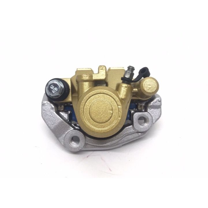 ชุดปั้มดิสเบรคหน้าล่าง+ขาจับปั้ม+ผ้าเบรค (y110) สำหรับYAMAHA JR120/ ZR120/ BELLE-R/ MATE111-ยามาฮ่า 