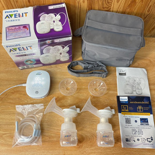 ✅ PHILIPS AVENT  เครื่องปั๊มนม ไฟฟ้าแบบปั๊มคู่ ครบชุด พร้อมกระเป๋า 👉 งานมือ✌️น้า