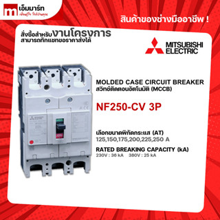 NF250-CV 3P BREAKER MITSUBISHI เบรกเกอร์ 3 โพล