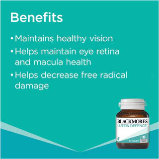 Blackmores Lutein Defence 60 Tablets บำรุงสายตาและป้องกันประสาทตาเสื่อม