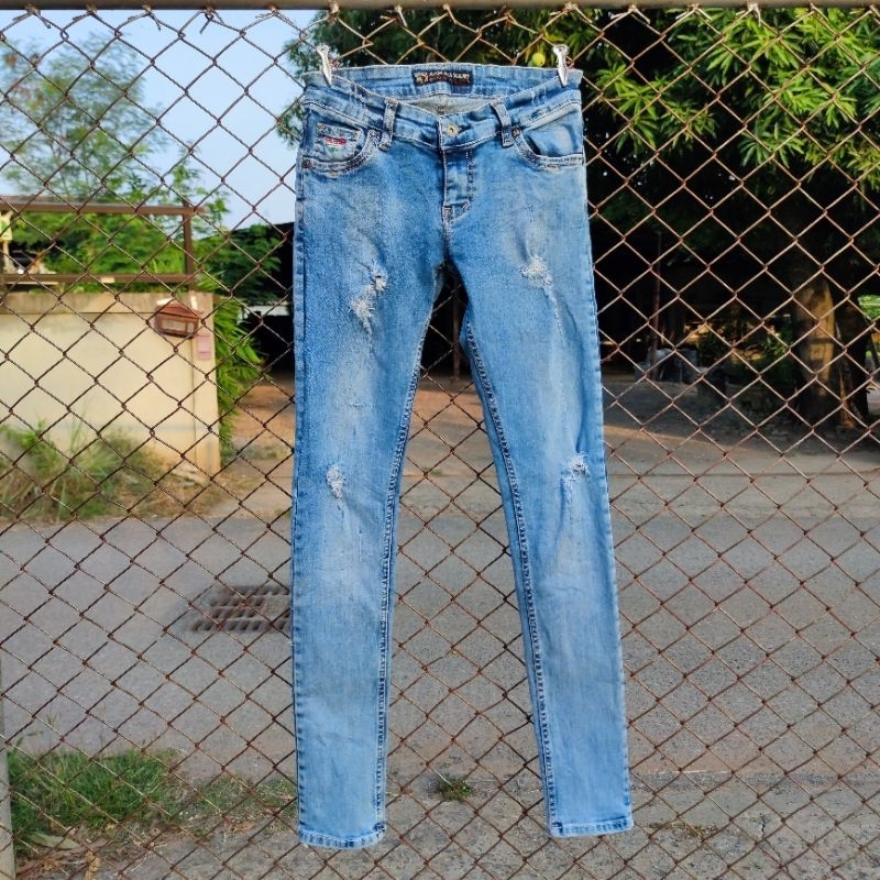 กางเกงยีนส์  Armani jeans culture Skinny Jeans Made in Italy