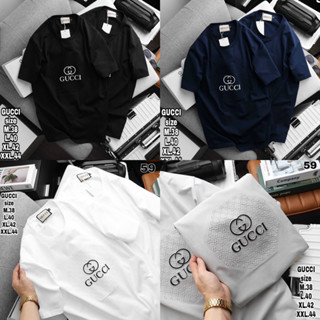 G G T-shirt cotton 🏷️ เสื้อยืดคอกลมแขนสั้นพิมพ์ลาย