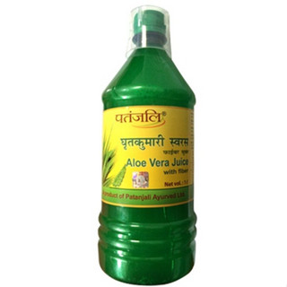 Patanjali Aloevera Juice Fibre Juice, 1L