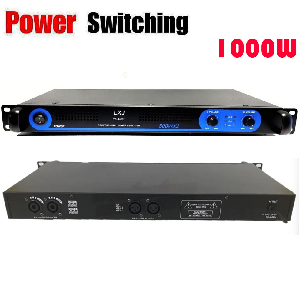 เพาเวอร์แอมป์ 1000W Power Switching PA-4000 (กำลังขับ 500w + 500w)
