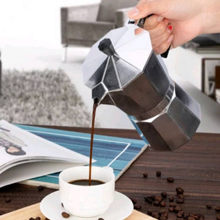 Moka pot หม้อต้มกาแฟสด หม้อต้มกาแฟขนาดพกพา พร้อมส่ง