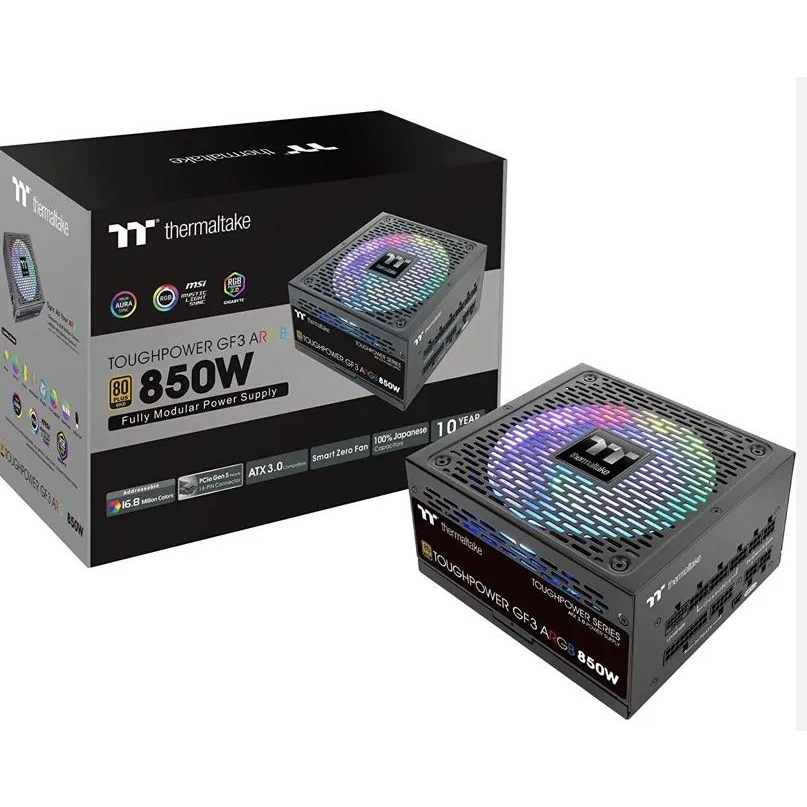 THERMALTAKE TOUGHPOWER GF3 ARGB 850W : PS-TPD-0850F4FAGE-1 POWER SUPPLY