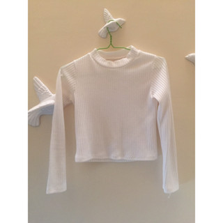 เสื้อแขนยาว พอดีตัว มือสอง (XS)