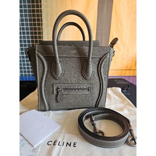 [Used in good condition] Celine luggage nano สี souris