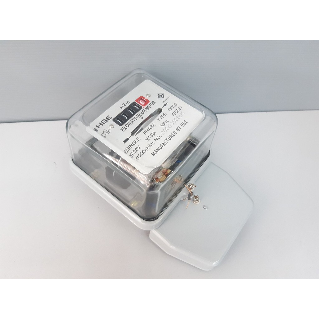 มิเตอร์ไฟบ้าน HGE รุ่น 2P 5(15A) และ 15A(45A) มาตรฐานมอก. ราคา ถูกที่สุด ดีลบีเคเค แกลเลอรีภาพที่ 2