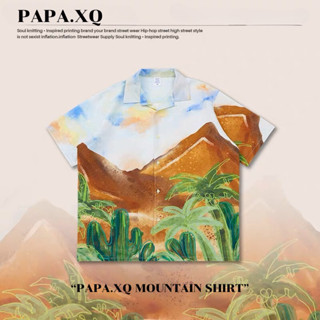 PAPA.XQ MOUNTAIN SHIRT ⛰️ 🌴🏕️(New! เสื้อเชิ้ตแขนสั้น Summer Collection 2023☀️🛒)