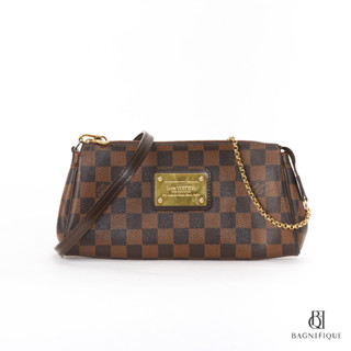 LV EVA 25 BROWN DAMIER CANVAS GHW